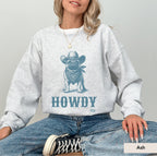 Howdy Pug Cowboy Sweatshirt, Pug, Pug dog, Pug sweatshirt, Pug mom, Pug gift, Pug shirt, Pug lover, Pug owner, Dog mom gift, Dog Cowboy