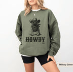 Howdy Pug Cowboy Sweatshirt, Pug, Pug dog, Pug sweatshirt, Pug mom, Pug gift, Pug shirt, Pug lover, Pug owner, Dog mom gift, Dog Cowboy