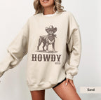 Howdy boxer dog Cowboy Sweatshirt, boxer dog shirt, Boxer, boxer dog gifts, boxer dog mom, boxer dog gift, Dog Western Sweatshirt