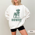 Howdy boxer dog Cowboy Sweatshirt, boxer dog shirt, Boxer, boxer dog gifts, boxer dog mom, boxer dog gift, Dog Western Sweatshirt