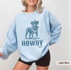 Howdy boxer dog Cowboy Sweatshirt, boxer dog shirt, Boxer, boxer dog gifts, boxer dog mom, boxer dog gift, Dog Western Sweatshirt