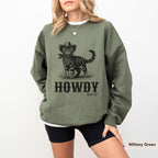Howdy Tabby cat Sweatshirt, Tabby cat, Tabby cat gifts, Tabby cat mom, Tabby cat Shirt, Cat mom sweatshirt, cat owner gift, Tabby Cat gift