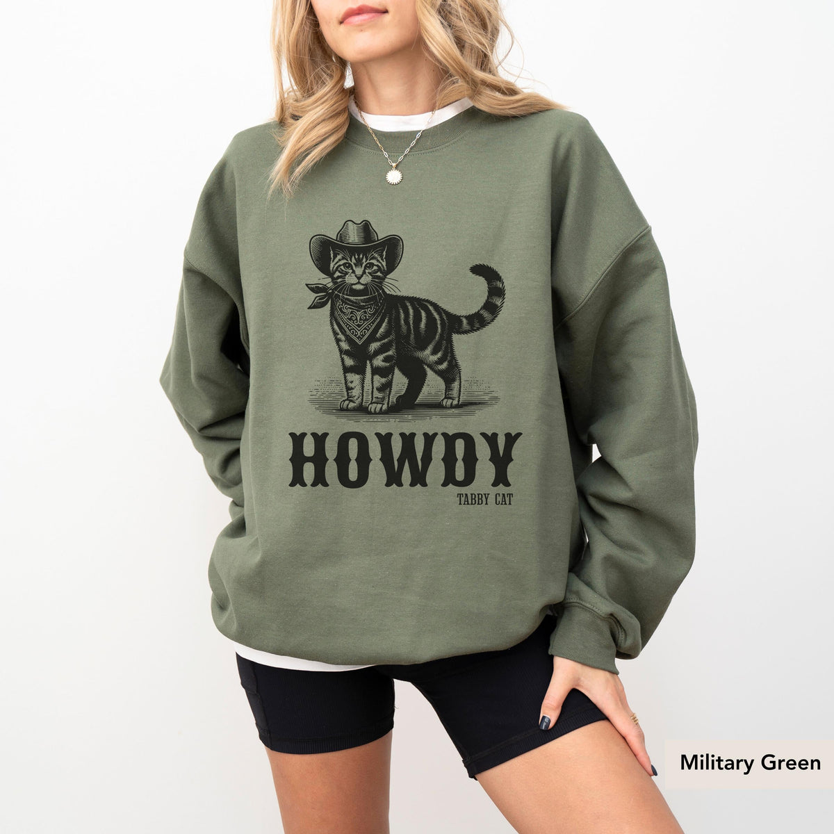Howdy Tabby cat Sweatshirt, Tabby cat, Tabby cat gifts, Tabby cat mom, Tabby cat Shirt, Cat mom sweatshirt, cat owner gift, Tabby Cat gift