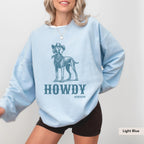 Howdy Weimaraner Sweatshirt, Weimaraner mom gift, Weimaraner lover, Weimaraner shirt, Weimaraner Gift, Weimaraner Cowboy