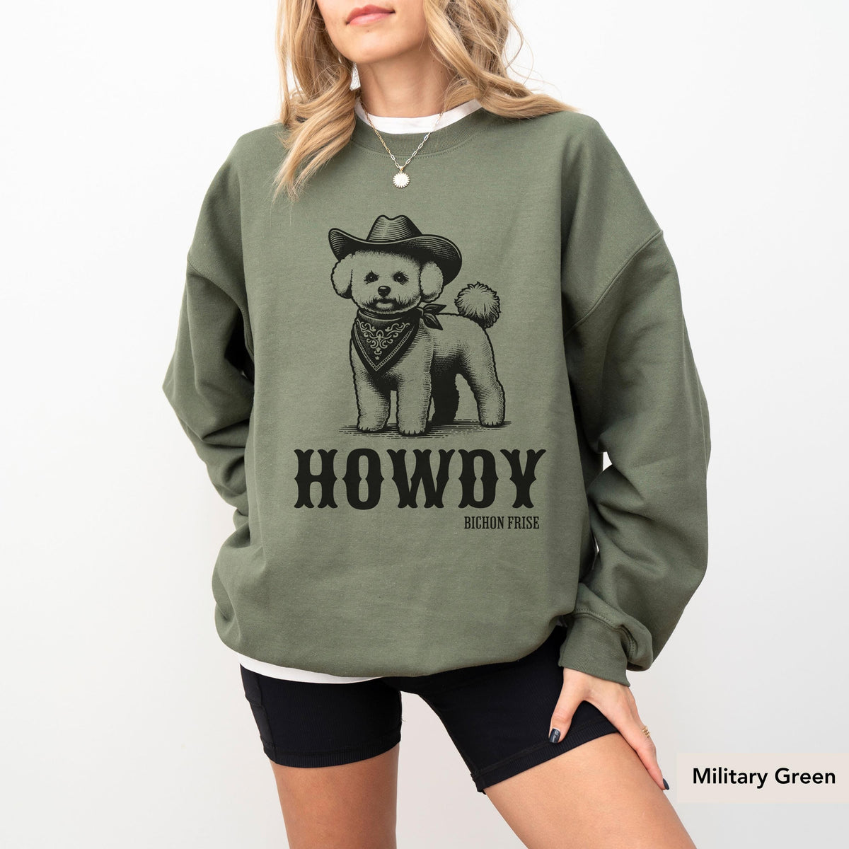 Howdy Bichon Frise Sweatshirt, Bichon Frise Shirt, Bichon Lover Gift, Bichon Frise Sweater, Bichon Frise Owner, Bichon Frise Mom Gift
