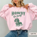 Howdy Dachshund Long Haired St patrick Sweatshirt, Dachshund Shirt, doxie, dachshund mom, dachshund gift, Dachshund Saint Patrick Day
