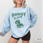 Howdy Dachshund Long Haired St patrick Sweatshirt, Dachshund Shirt, doxie, dachshund mom, dachshund gift, Dachshund Saint Patrick Day