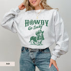 Howdy Basset Hound Saint Patrick Sweatshirt, Basset Hound Shirt, Basset hound Dog, Basset hound gifts, Basset Hound St Patrick