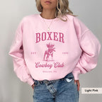 Boxer Dog Cowboy Club Sweatshirt, boxer dog shirt, Boxer, boxer dog gifts, boxer dog mom, boxer dog gift, Dog Western Sweatshirt