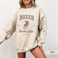 Boxer Dog Cowboy Club Sweatshirt, boxer dog shirt, Boxer, boxer dog gifts, boxer dog mom, boxer dog gift, Dog Western Sweatshirt
