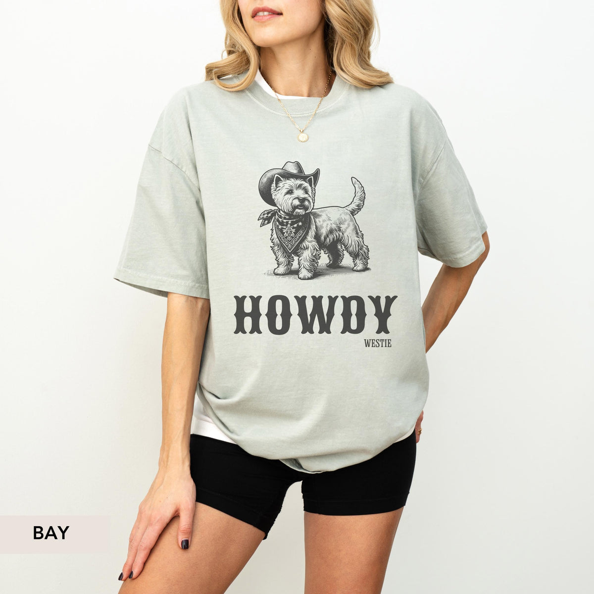 Howdy Westie Shirt, Westie, Westie Sweatshirt, Westie Gift, Westie Shirt, West Highland Terrier dog, Dog Cowboy, Westie lover gift
