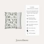Alaskan Malamute Sage Green French Toile Pillow