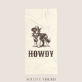 Howdy Saint Bernard Beach Towel