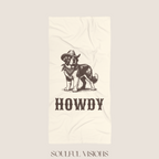 Howdy Saint Bernard Beach Towel