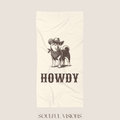 Howdy Shiba Inu Beach Towel