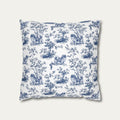 Pekingese Blue French Toile Pillow