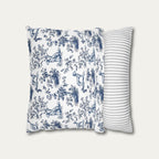 Dalmatian Blue French Toile Pillow