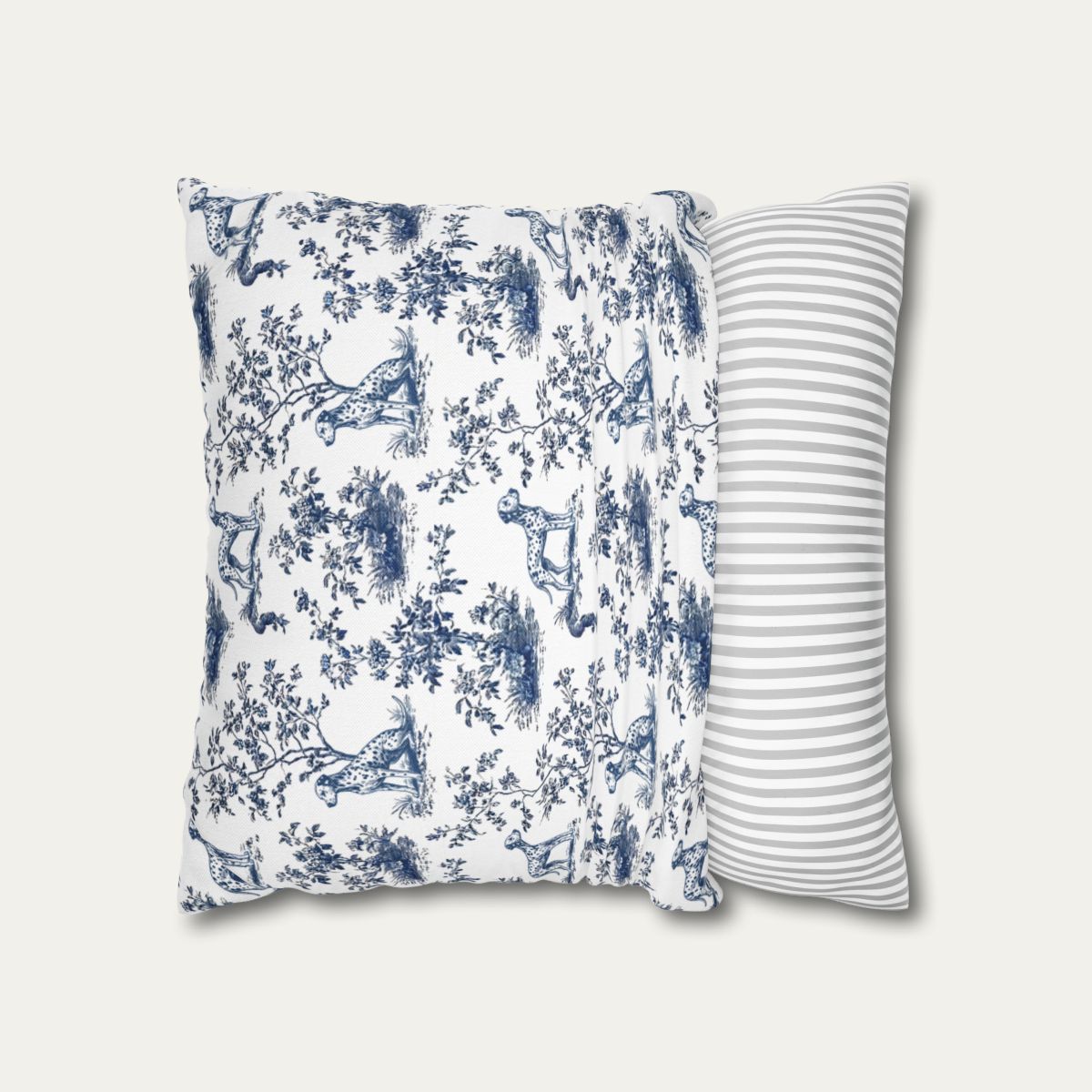 Dalmatian Blue French Toile Pillow