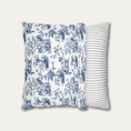 Ragdoll Cat Blue French Toile Pillow