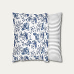 Newfoundland Blue French Toile Pillow