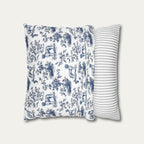 Great Dane Blue French Toile Pillow