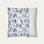 Cavalier Spaniel Blue French Toile Pillow