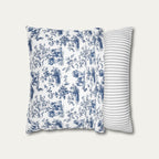 Shih Tzu Blue French Toile Pillow