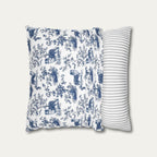 Australian Shepherd Blue French Toile Pillow