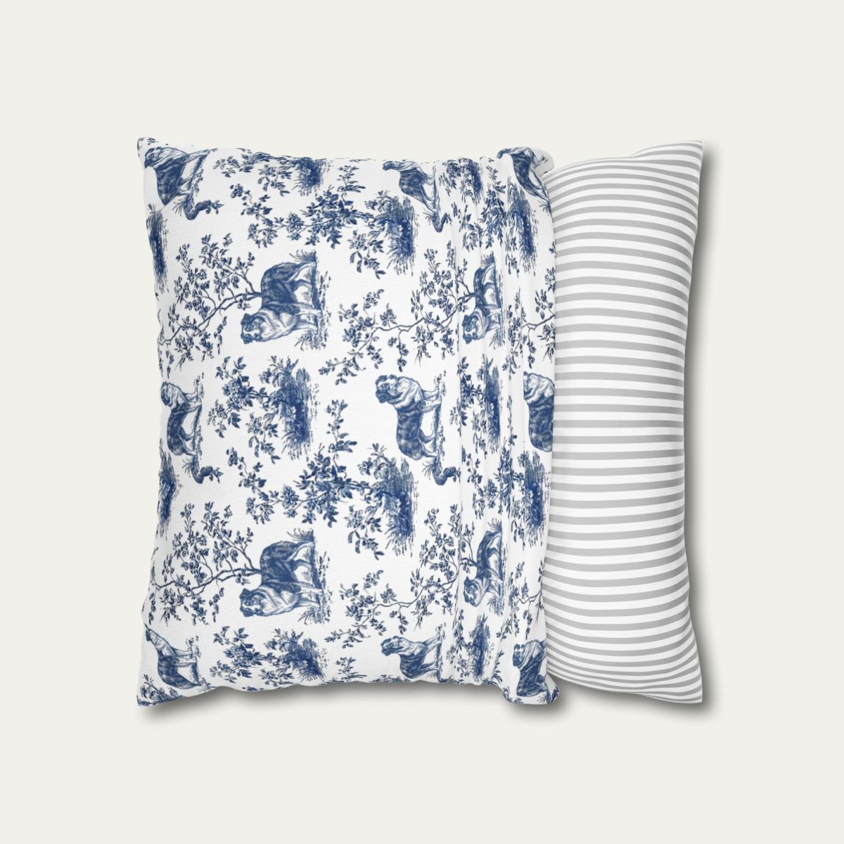 Australian Shepherd Blue French Toile Pillow
