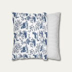Rottweiler Blue French Toile Pillow