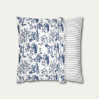Wirehaired Pointing Griffon Blue French Toile Pillow