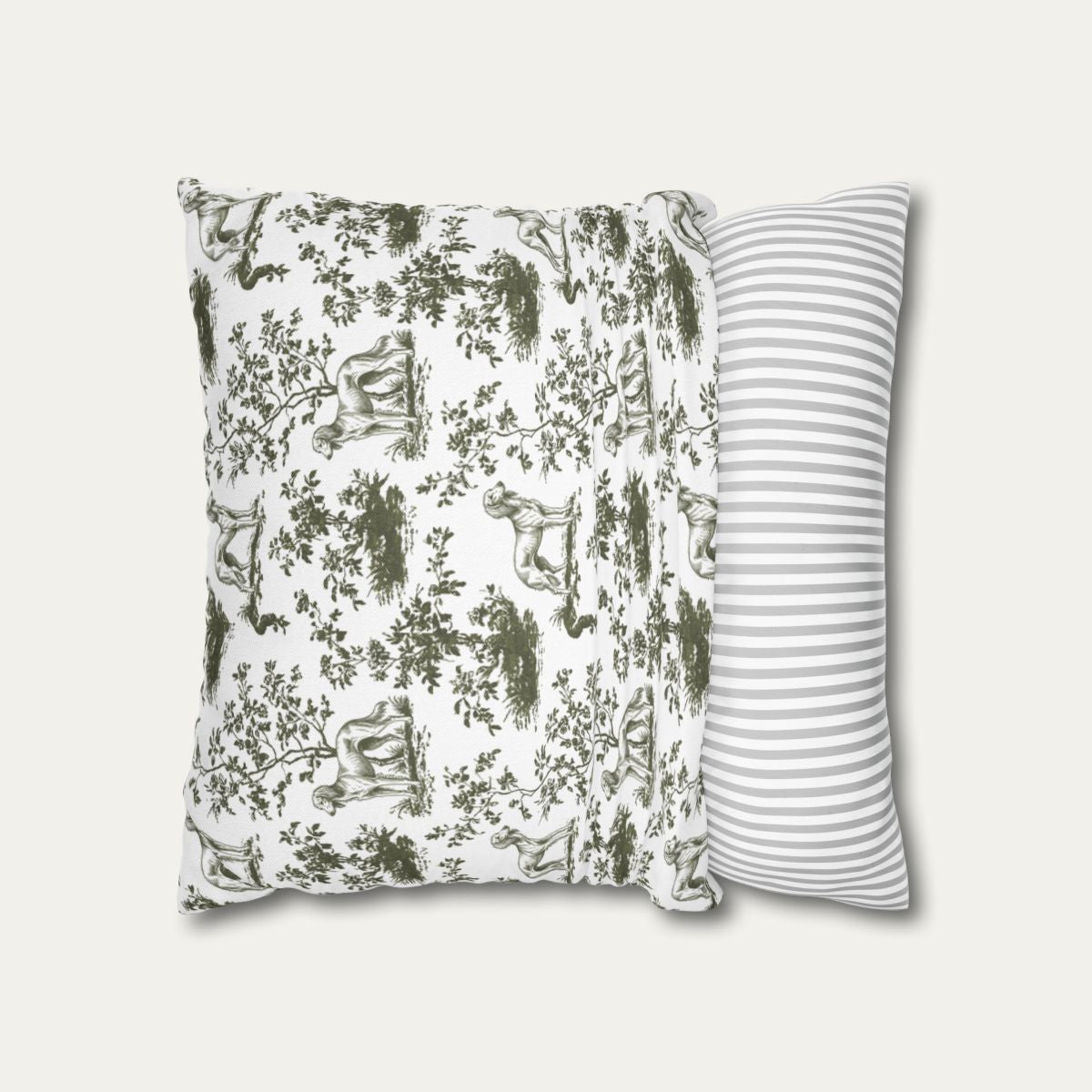 Saluki Sage Green French Toile Pillow