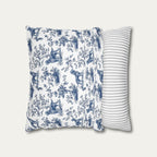 Irish Setter Blue French Toile Pillow