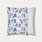 Scottish Terrier Blue French Toile Pillow