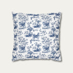 Husky Blue French Toile Pillow