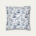Great Dane Blue French Toile Pillow