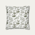 Great Pyrenees Sage Green French Toile Pillow