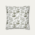 Great Pyrenees Sage Green French Toile Pillow