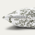 Schnauzer Sage Green French Toile Pillow
