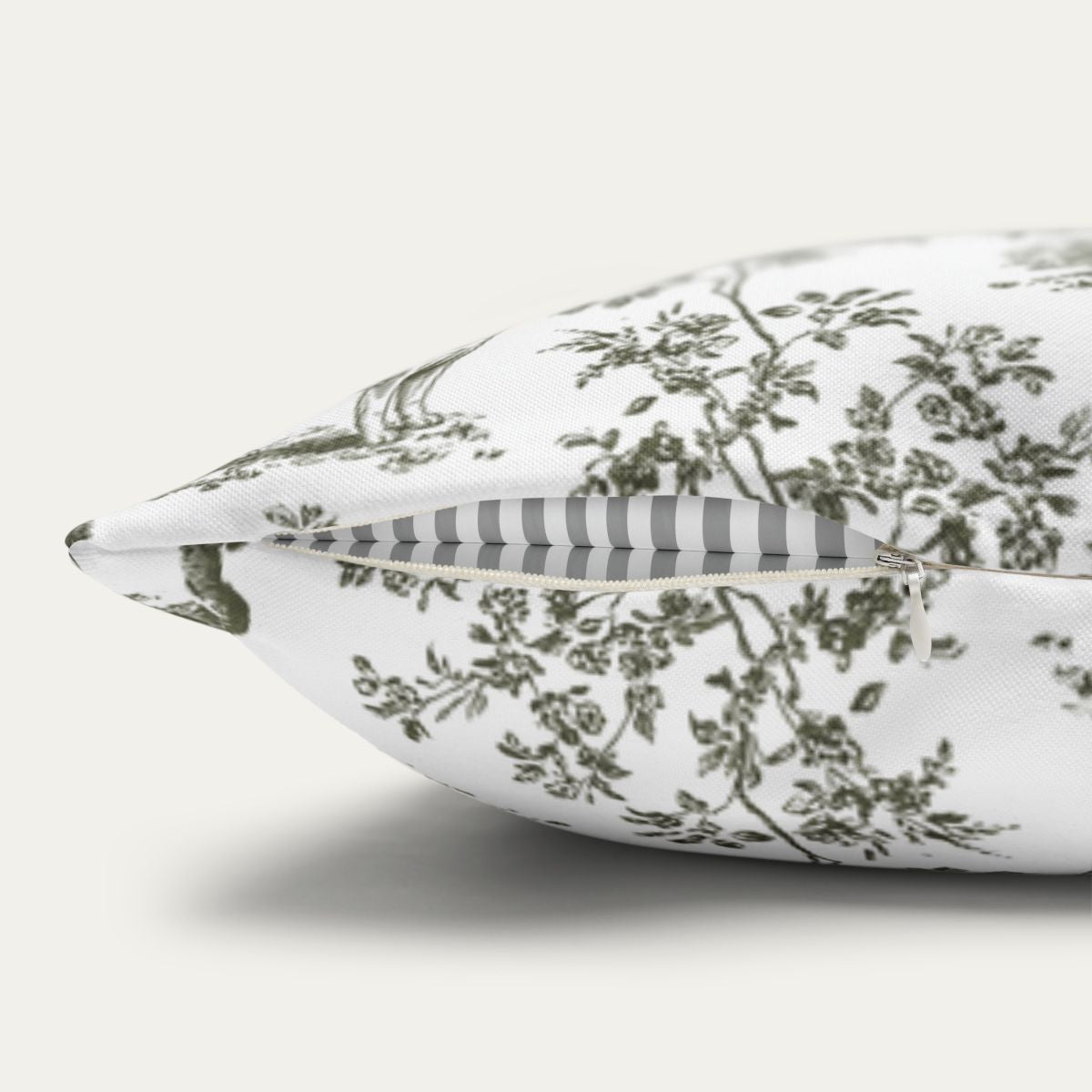 Akita Sage Green French Toile Pillow