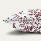 Rottweiler Burgundy French Toile Pillow