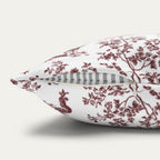 Australian Shepherd Burgundy French Toile Pillow