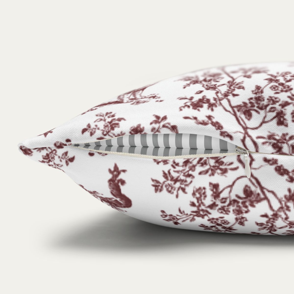 Australian Shepherd Burgundy French Toile Pillow