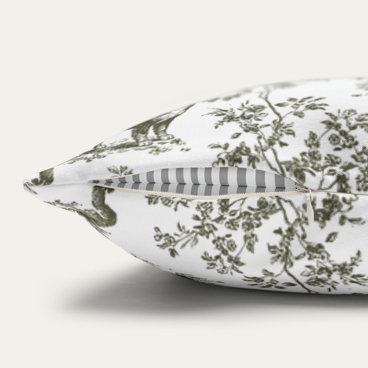 Bernese Mountain Sage Green French Toile Pillow