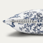 Shetland Sheepdog Blue French Toile Pillow