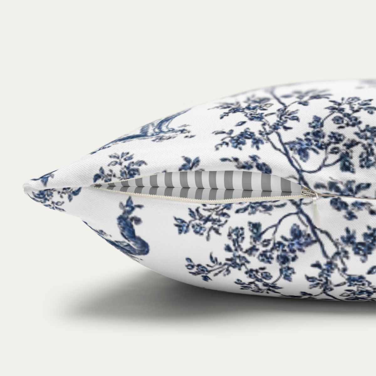 English Springer Spaniel Blue French Toile Pillow
