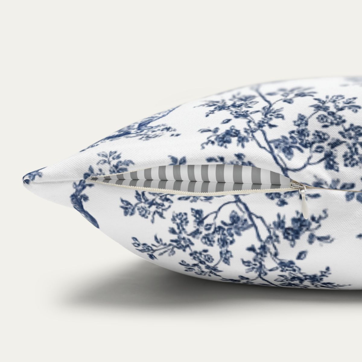 Pekingese Blue French Toile Pillow