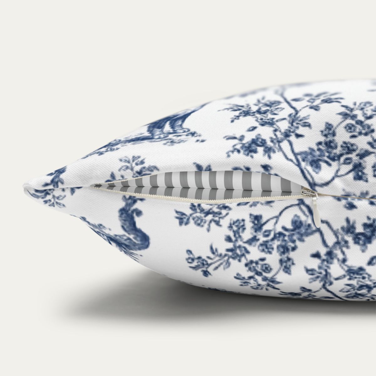 Bernese Mountain Blue French Toile Pillow