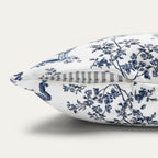 German Shepherd Blue French Toile Pillow