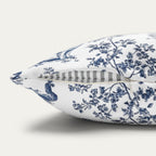 Samoyed Blue French Toile Pillow